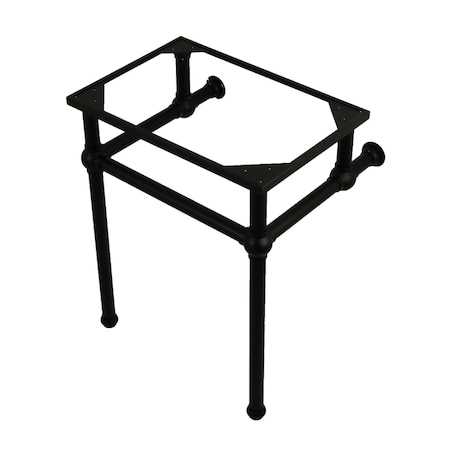 Kingston Brass VBH242030MB Templeton 24" x 20-3/8" x 30" Brass Console Sink Legs, Blk VBH242030MB